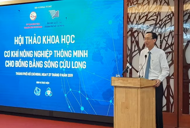 Ông Lê Thanh Liêm - Phó chủ tịch UBND TPHCM phát biểu tại hội thảo.