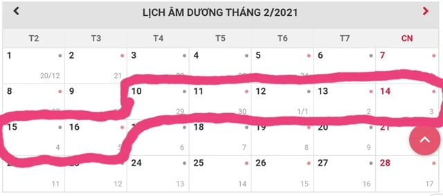 Theo tờ trình, công chức, viên chức nghỉ Tết Âm lịch 7 ngày liên tục, từ ngày 10/2/2021 đến ngày 16/2/2021 Dương lịch 