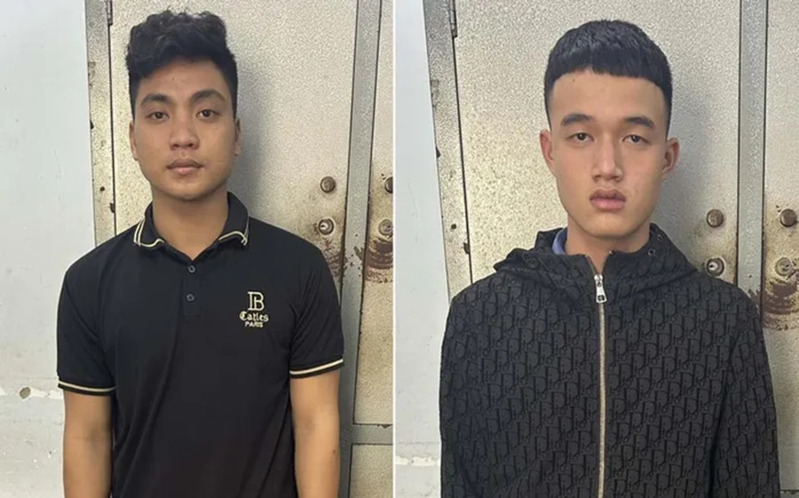 Trần Thanh Thuận (trái) và Lương Tấn Hưng (phải). Ảnh: Công an Trần Thanh Thuận (trái) và Lương Tấn Hưng (phải). Ảnh: Công an