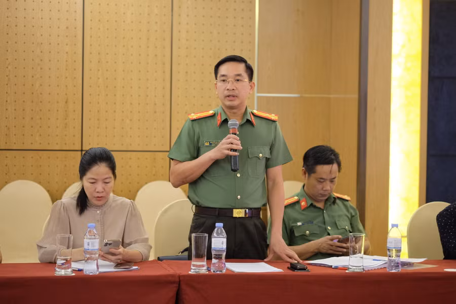 Thượng tá Nguyễn Đại Đồng – Phó Giám đốc Công an TP Đà Nẵng thông tin về công tác đảm bảo an ninh tại Đại hội.