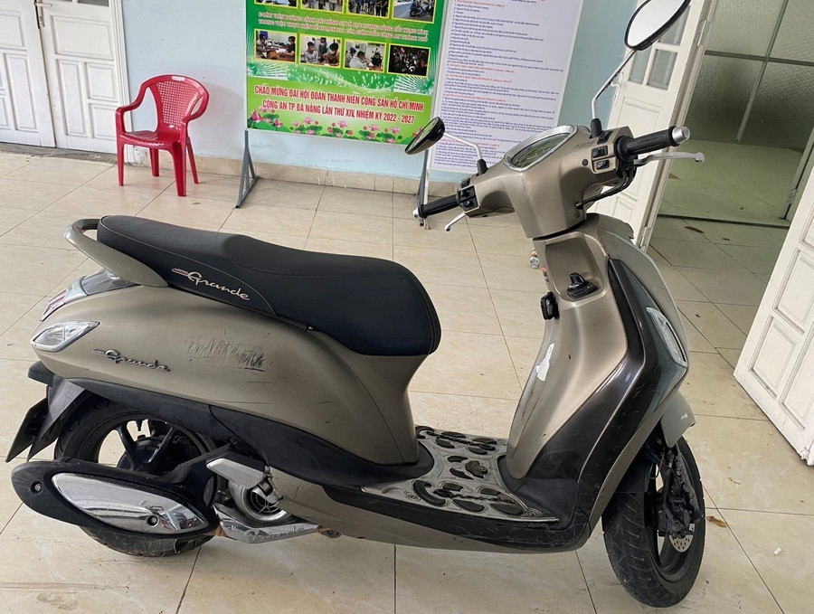 Chiếc xe mà Cao dùng để đi cướp. Ảnh: Công an Đà Nẵng. Chiếc xe mà Cao dùng để đi cướp. Ảnh: Công an Đà Nẵng.