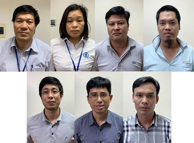 Ông Nguyễn Nhật Cảm và đồng phạm trong vụ việc ở CDC Hà Nội. Ông Nguyễn Nhật Cảm và đồng phạm trong vụ việc ở CDC Hà Nội.