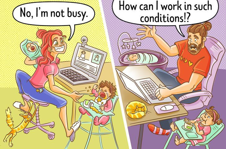 12 bức hình cho thấy sự khác biệt trong cách dạy con của bố và mẹ