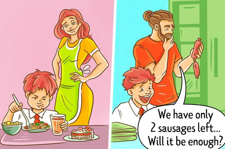 12 bức hình cho thấy sự khác biệt trong cách dạy con của bố và mẹ