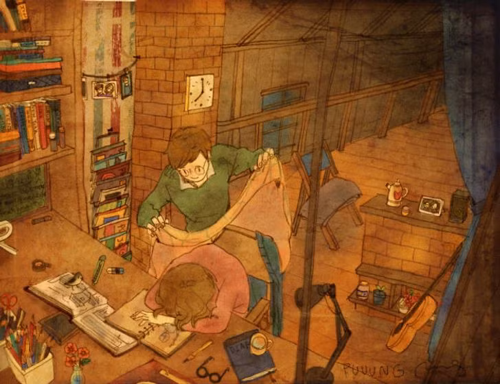 Còn gì ấm áp hơn khi được người ấy chăm sóc.