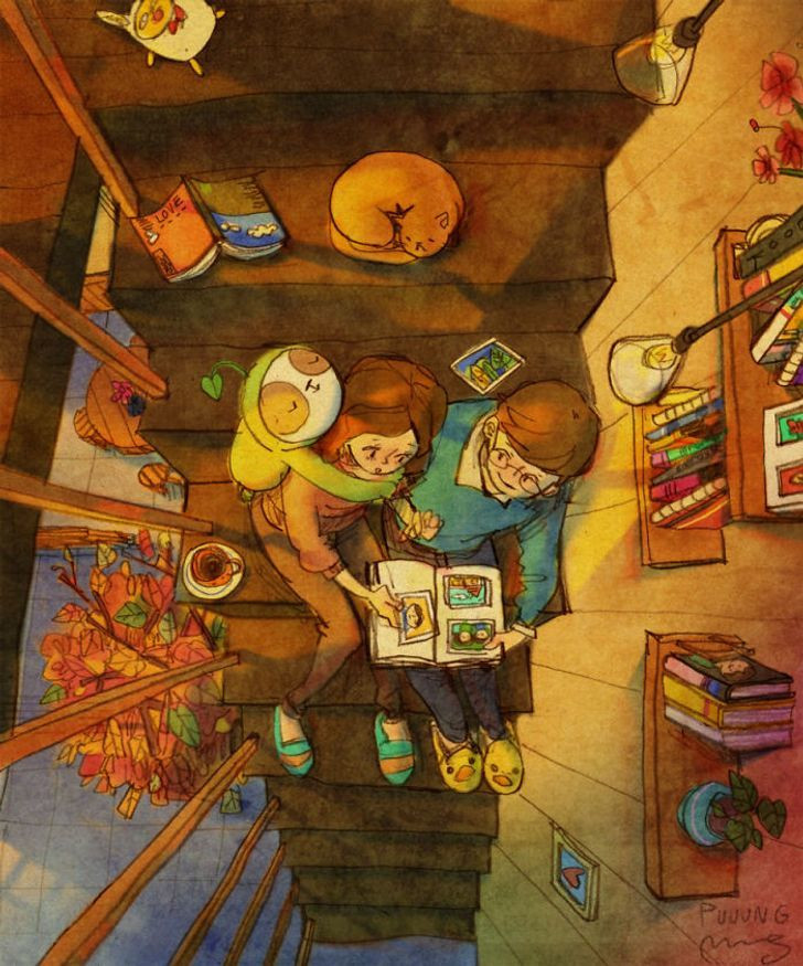 Khoảnh khắc xem lại những bức ảnh kỷ niệm, ôn lại chuyện cũ sẽ khiến bạn và người ấy thêm gắn bó.