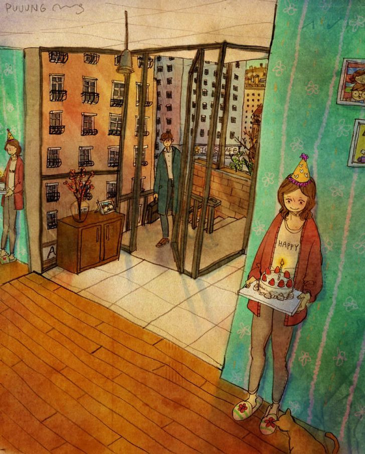 Thi thoảng mang đến cho nhau những niềm vui bất ngờ.