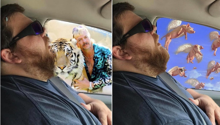 Cười ngất với ảnh chế vợ chơi khăm chồng