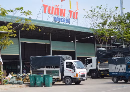 Hoạt động vận chuyển hàng hóa sôi động