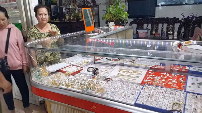 Hiện trường vụ cướp (Ảnh: Báo Long An)