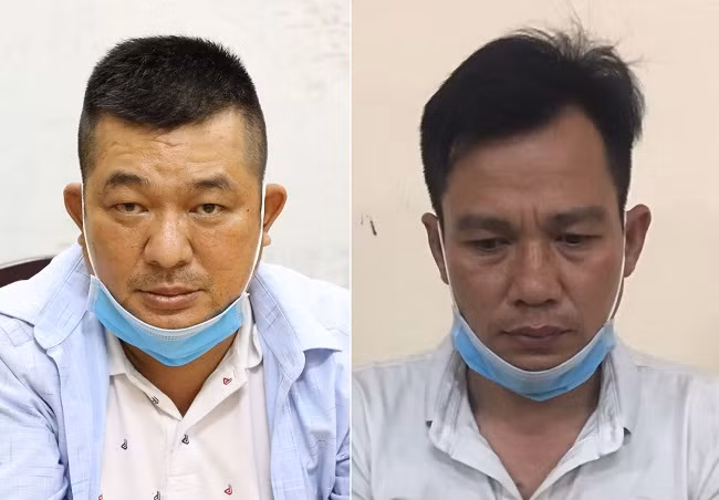 Đối tượng Trần Hoài Phương và Nguyễn Văn Sang