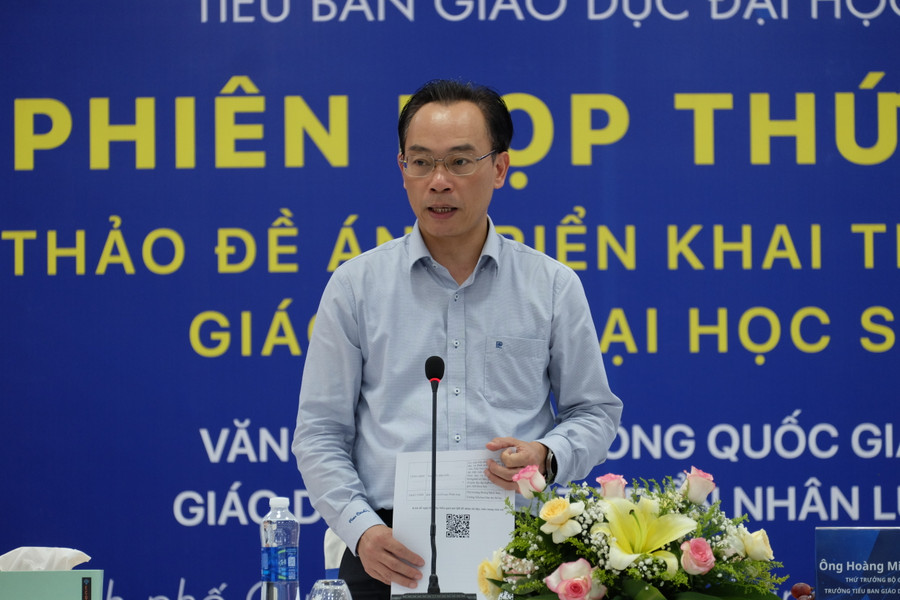 Thứ trưởng Hoàng Minh Sơn kết luận tại buổi họp. Ảnh: Hoàng Vinh. Thứ trưởng Hoàng Minh Sơn kết luận tại buổi họp. Ảnh: Hoàng Vinh.