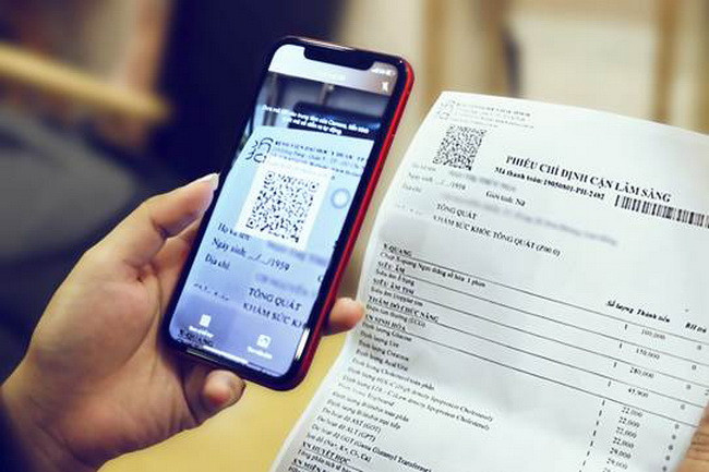 Thanh toán viện phí bằng QR code (Ảnh minh họa)