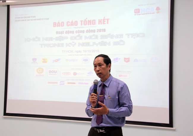 Ông Vũ Anh Tuấn, Tổng Thư ký HCA chia sẻ tại buổi báo cáo tổng kết chương trình.