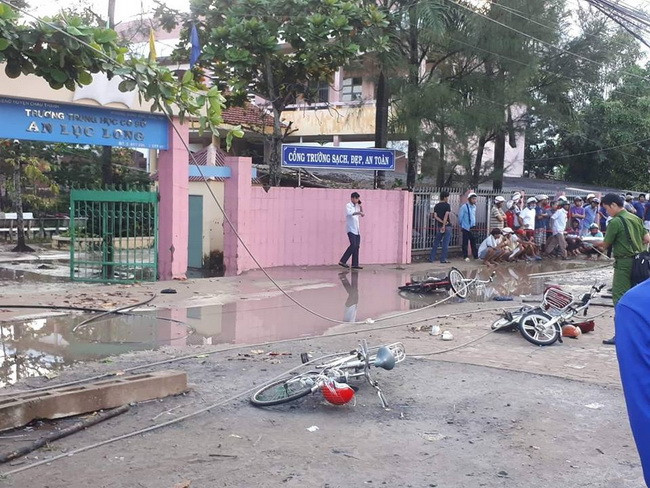 Hiện trường xảy ra vụ tai nạn