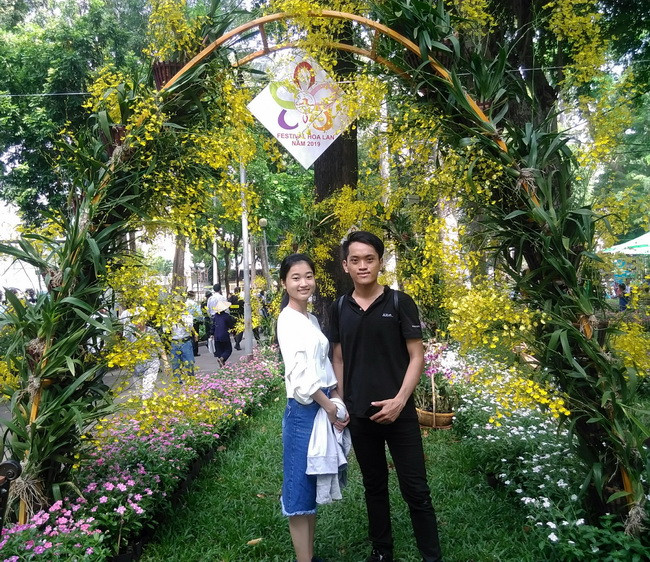 Rất nhiều không gian tiểu cảnh hoa lan sẽ tạo cho khách tham quan lưu lại những khung hình đẹp.