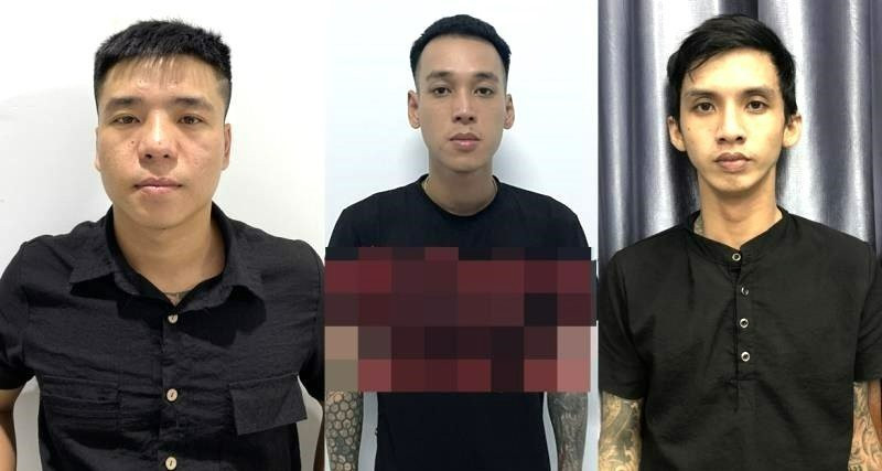 Phạm Thanh, Nguyễn Phường và Thanh Thiện (từ trái qua). (Ảnh: Công an Đà Nẵng) Phạm Thanh, Nguyễn Phường và Thanh Thiện (từ trái qua). (Ảnh: Công an Đà Nẵng)