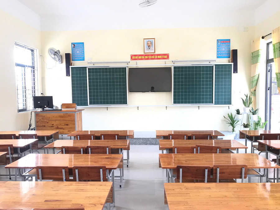 Trang thiết bị dạy học tại Trường Tiểu học An Phước (xã Hòa Phong, huyện Hòa Vang, TP. Đà Nẵng).