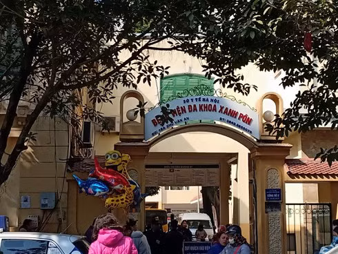 Bệnh viện Đa Khoa Xanh Pôn nơi xảy ra vụ việc (internet).