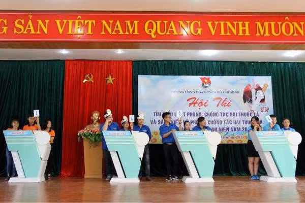 Cuộc thi tìm hiểu về Luật phòng, chống tác hại của thuốc lá do Thành Đoàn Đà Nẵng tổ chức. 