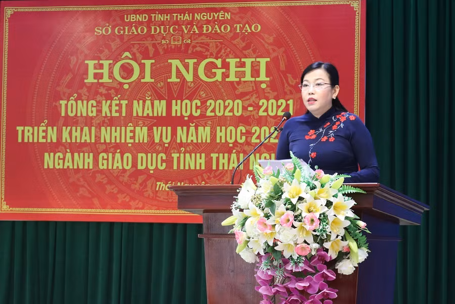 Đồng chí Nguyễn Thanh Hải, Bí thư Tỉnh ủy, phát biểu tại Hội nghị.