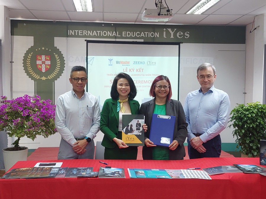 Lễ ký kết thỏa thuận hợp tác chiến lược và độc quyền giữa Hệ thống giáo dục quốc tế iYes và Công ty TNHH Giáo dục sáng tạo WeMaster Lễ ký kết thỏa thuận hợp tác chiến lược và độc quyền giữa Hệ thống giáo dục quốc tế iYes và Công ty TNHH Giáo dục sáng tạo WeMaster