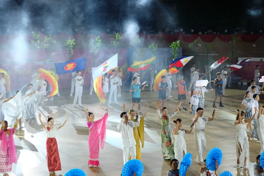Tổng duyệt chương trình lễ khai mạc Đại hội Thể thao học sinh Đông Nam Á lần thứ 13.