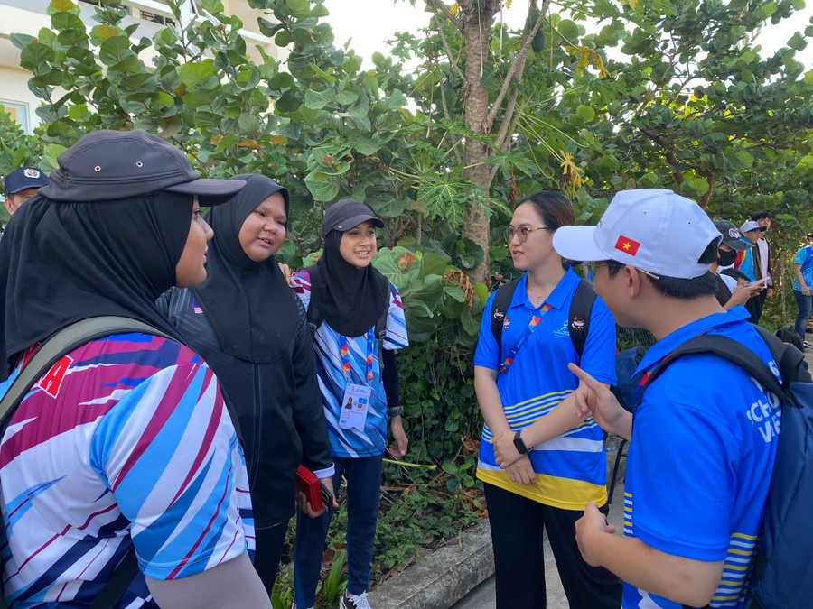 Các vận động viên các nước ấn tượng với công tác chuẩn bị và tổ chức Đại hội của Việt Nam. Các vận động viên các nước ấn tượng với công tác chuẩn bị và tổ chức Đại hội của Việt Nam.