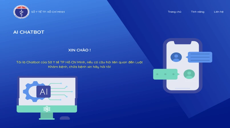 Chatbot Sở Y tế TPHCM – “chuyên gia” giải đáp các câu hỏi liên quan đến các quy định pháp luật trong lĩnh vực khám, chữa bệnh. (Ảnh: Sở Y tế TPHCM)