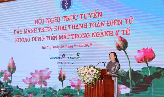 Hội nghị đẩy mạnh triển khai thanh toán không dùng tiền mặt trong ngành y tế