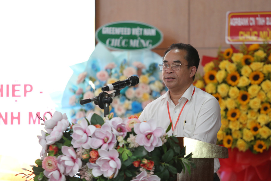 Ông Trần Anh Tuấn - Phó Chủ tịch UBND tỉnh Quảng Nam mong muốn Hội thảo tập trung nghiên cứu những nhân tố quan trọng tác động đến ý tưởng và hiệu quả hoạt động khởi nghiệp sáng tạo trong học sinh, sinh viên. Ảnh: Hoàng Vinh.