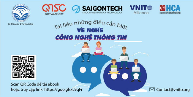 Trang bìa cuốn tài liệu "Những điều cần biết về CNTT" mới phát hành. Ảnh: QTSC.