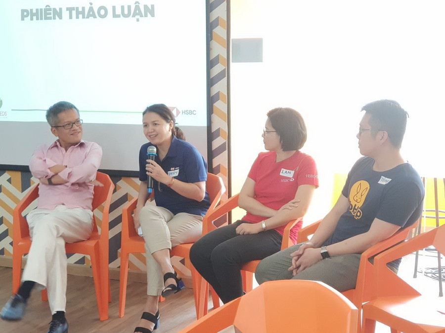 Các diễn giả chia sẻ tại hội thảo. (Ảnh. Tuấn Thụy)