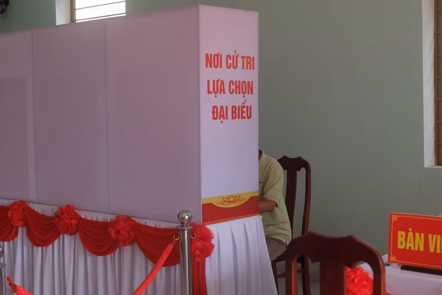 Khu vực nơi cử tri lựa chọn đại biểu.