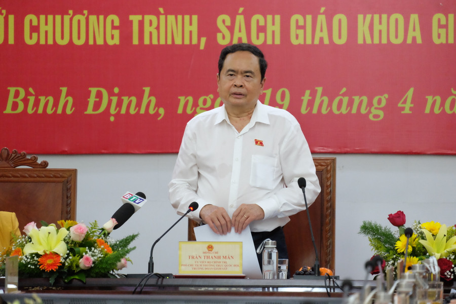 Phó Chủ tịch Thường trực Quốc hội Trần Thanh Mẫn kết luận tại buổi làm việc. Ảnh: Hoàng Vinh. Phó Chủ tịch Thường trực Quốc hội Trần Thanh Mẫn kết luận tại buổi làm việc. Ảnh: Hoàng Vinh.