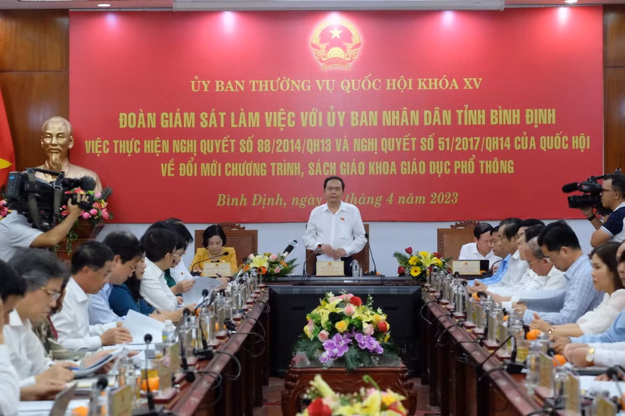 Quang cảnh buổi làm việc của Ủy ban Thường vụ Quốc hội tại tỉnh Bình Định. Ảnh: Hoàng Vinh. Quang cảnh buổi làm việc của Ủy ban Thường vụ Quốc hội tại tỉnh Bình Định. Ảnh: Hoàng Vinh.