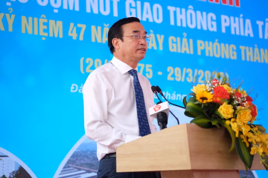 Ông Lê Trung Chinh - Chủ tịch UBND TP Đà Nẵng phát biểu tại Lễ khánh thành.