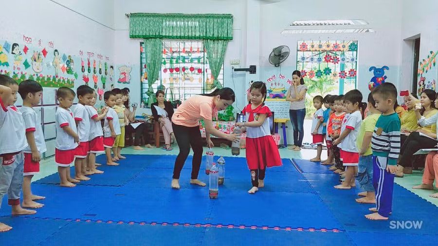 Hoạt động học tập của trẻ mầm non ở tỉnh Quảng Nam. 