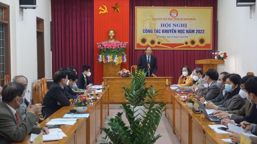 Hội nghị công tác Khuyến học năm 2022 của Hội Khuyến học tỉnh Quảng Bình.