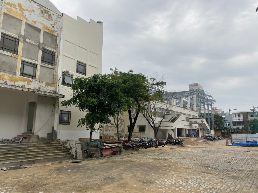 Dự án nâng cấp, cải tạo Trường THPT Phan Châu Trinh. Ảnh: Hoàng Vinh.