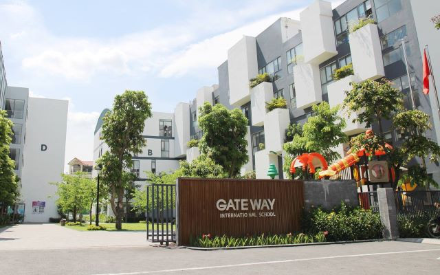 Trường Quốc tế Gateway (quận Cầu Giấy, Hà Nội), nơi xảy ra vụ việc (Ảnh IT).