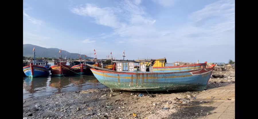 Nhiều ngư dân thả neo, bỏ nghề bám biển.