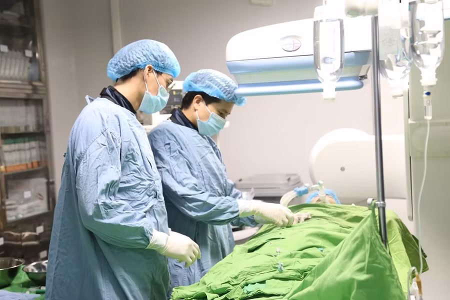 Bệnh nhân được can thiệp thành công.