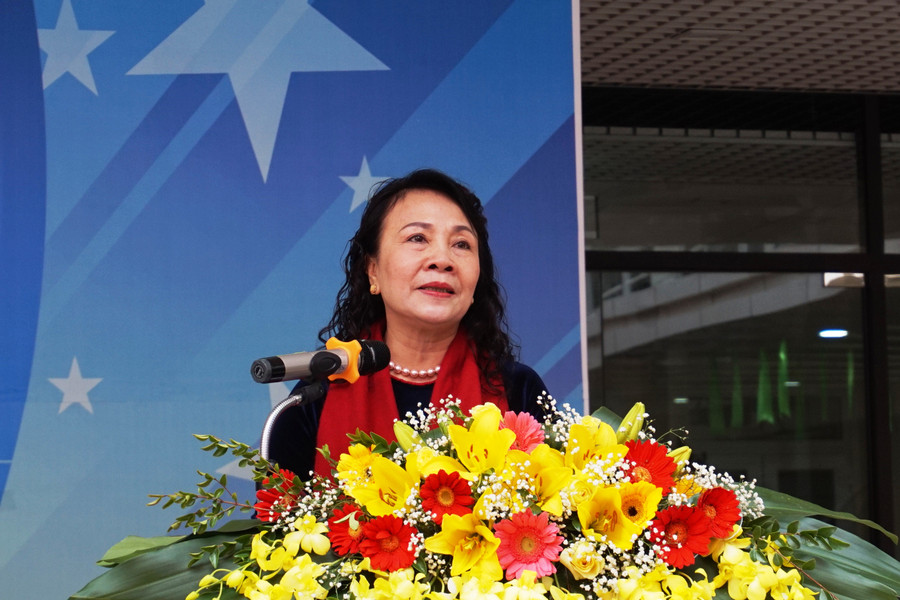 Thứ trưởng Nguyễn Thị Nghĩa phát biểu tại lễ phát động