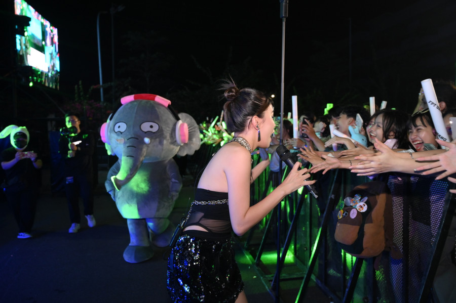 Pháo Northside giao lưu với sinh viên. Ảnh: Hiền Phan. Pháo Northside giao lưu với sinh viên. Ảnh: Hiền Phan.