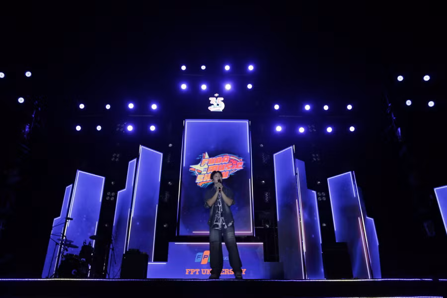 Ca sĩ Hoàng Dũng tại sự kiện. Ảnh: Hiền Phan.