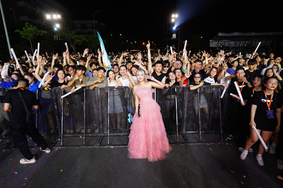 Sinh viên Trường Đại học FPT trong sự kiện. Ảnh: Hiền Phan. Sinh viên Trường Đại học FPT trong sự kiện. Ảnh: Hiền Phan.