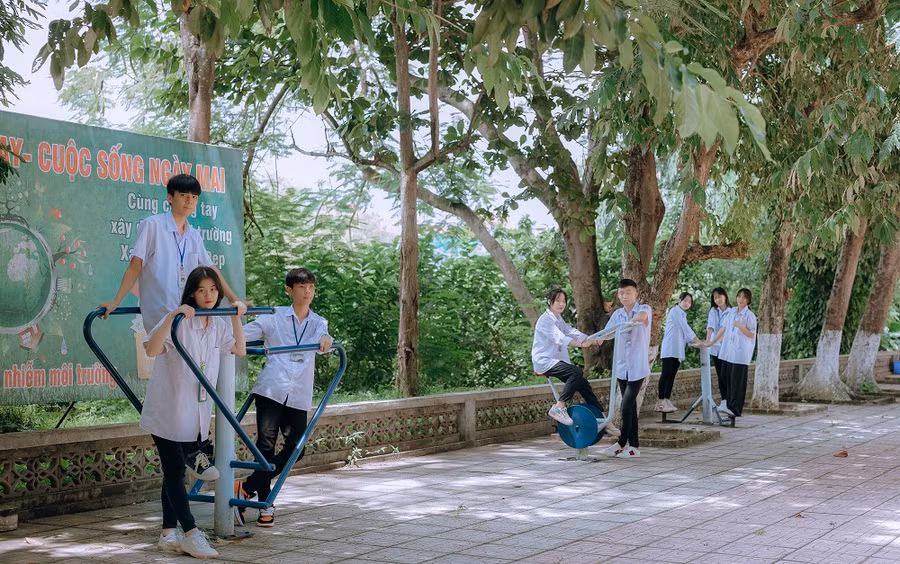 Không gian thân thiện tại trường THPT Ngô Quyền (TP Thái Nguyên)