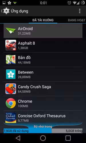 tắt thông báo Android 