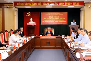 Công bố quyết định kiểm tra, giám sát của Bộ Chính trị tại Tuyên Quang